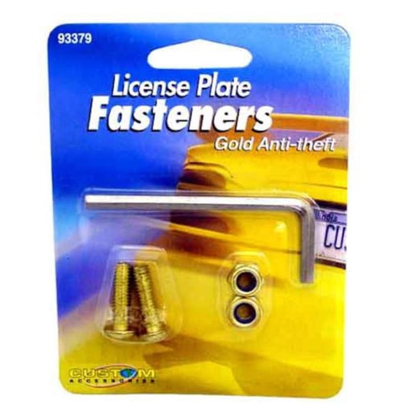 Sujetadores para matrículas, accesorios personalizados, antirrobo, dorado