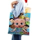 thumbnail image 4 of Loo Loo Kids Bolso de tela con estampado de lienzo para mujer, bolsa de compras reutilizable y estética, con cremallera interior, regalo para mujer,40*45cm., 4 of 6
