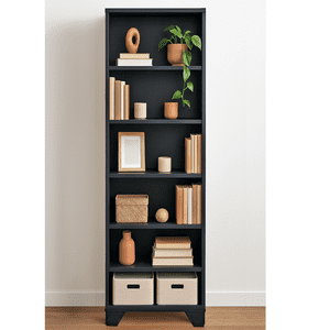 Muebles Santa Ana - Librero 1.2 Mt Negro