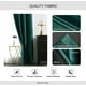 thumbnail image 2 of Cortinas MIULEE de terciopelo verde oscuro, 132 x 274 cm, 2 paneles, 2 of 3
