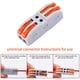 thumbnail image 4 of Conector Adaptador Empalme Rapido Electrico Cables Corriente 2 Tomas naranja, 4 of 6