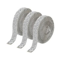 Bothyi - 3Pcs Tiras De Diamantes De Diario De Diario De Diario De Diario Infructuosas Para Proyectos De Costura Artesanía De Bricolaje Para Automóvil Blanco