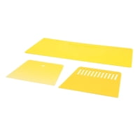 Magideal - Juego De 3 Espátulas Para Relleno De Carrocería Automotriz, Herramienta Para Papel Tapiz, Pintura Amarilla Para Aplicar, Esparcir Y Dar Forma, Liviana