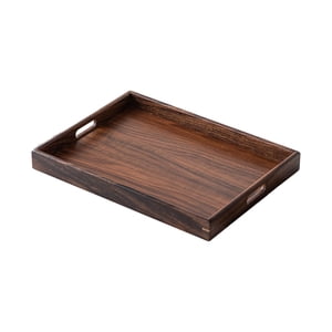 Magideal - Bandeja De Madera Para Servir Con Asa, Bandeja Versátil, Bandejas Para Aperitivos Y Dulces, Contenedor, Plato Para Servir Fiestas, Encimera De Cocina 40Cmx30Cmx4Cm