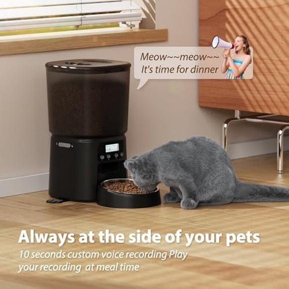 Comedero Automatico Petrice 4L Temporizador Voz Gato