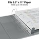 thumbnail image 4 of View Binder Staples 976067, color gris pesado, 1/2 pulgada, 4 of 8