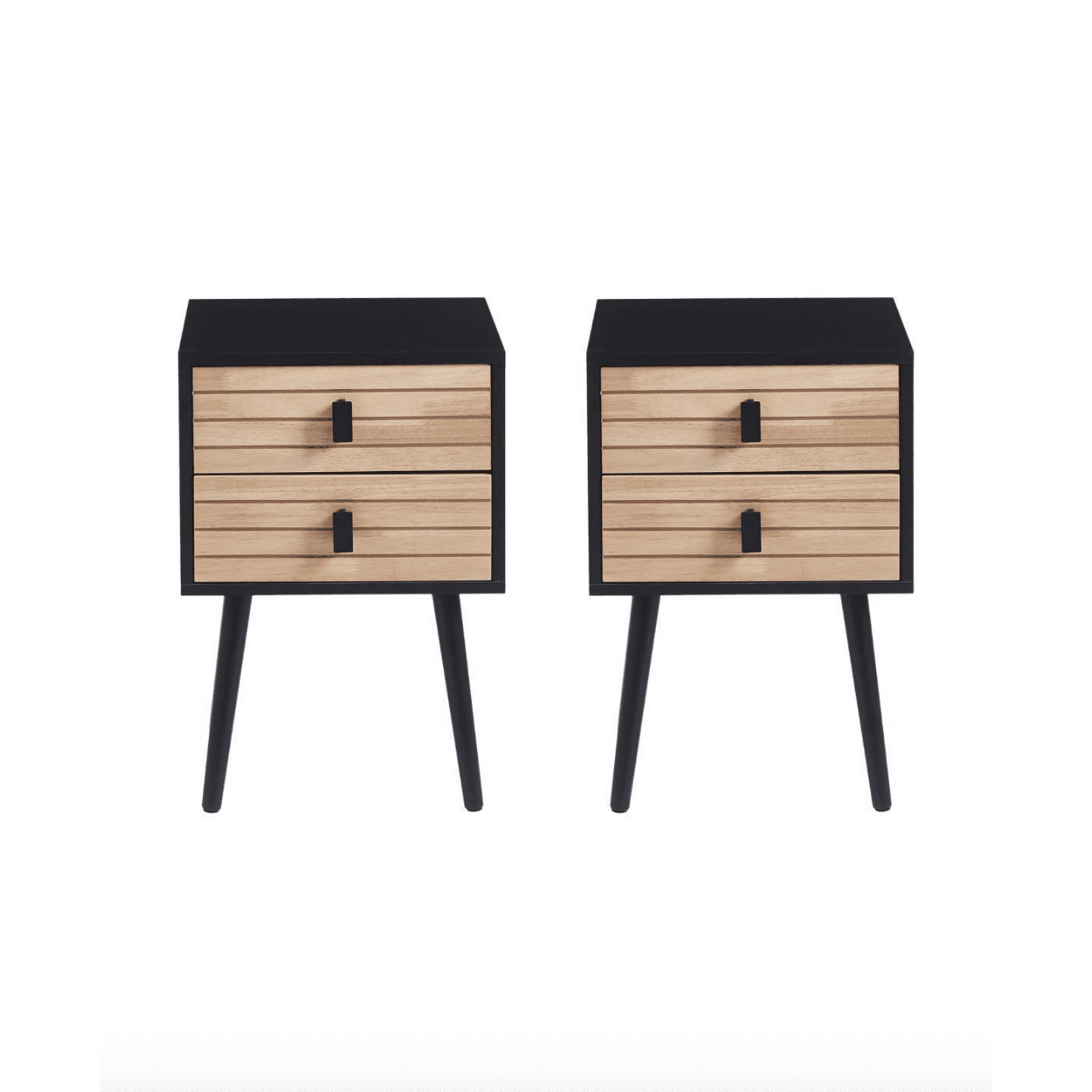 Habita2 Chile - Pack 2 Veladores Para Dormitorio Nordic Black