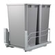 thumbnail image 1 of Cesto de basura extraíble doble Rev-A-Shelf de 50 cuartos (12,5 galones) color plata, 1 of 9
