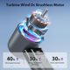 thumbnail image 3 of Ventilador de mano SAYTAY recargable de 3000 mAh, plegable, blanco, 3 of 8