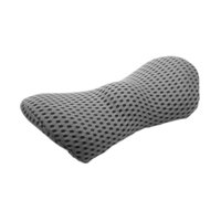 Magideal - Cojín De Apoyo Lumbar Cojín De Espalda Baja Suave Ergonómico Almohadas Para Asientos De Automóvil Multiescenario Cojín De Automóvil Para Viajar Hogar Gris Oscuro