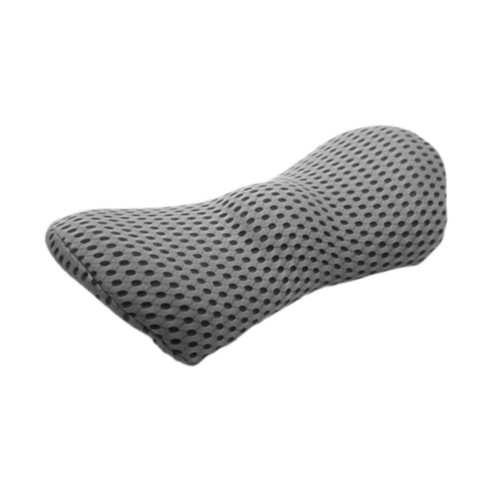 Magideal - Cojín De Apoyo Lumbar Cojín De Espalda Baja Suave Ergonómico Almohadas Para Asientos De Automóvil Multiescenario Cojín De Automóvil Para Viajar Hogar Gris Oscuro