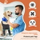 thumbnail image 3 of Traje de recuperación del perro para las piernas delanteras, mangas de recuperación del perro después de la cirugía con banda elástica, soportes protectores de codo suaves para perros de tam, 3 of 3