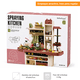 thumbnail image 3 of Cocina De Juguete Grande 93cm 88pcs Vapor Agua Grifo Luces, 3 of 7