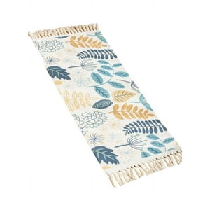 Decoideasemi - Bajada De Cama Alfombra De Lino 60 X 130 Cm