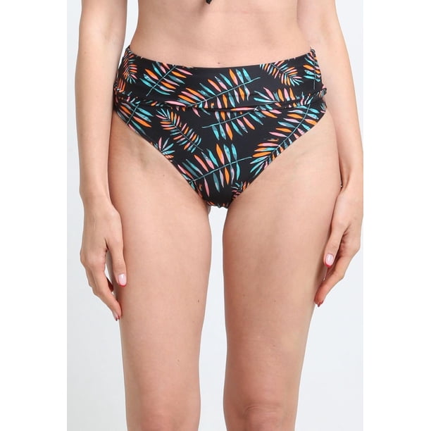 Bikini calzón pin up doble uso estampado hojas Talla L
