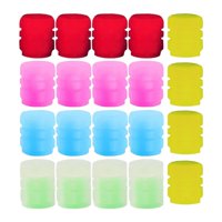 Magideal - 20 Piezas Tapas De Vástago De Válvula De Neumático Iluminadas A Prueba De Polvo Resistente A La Corrosión Para Suv, Motocicletas, Camiones