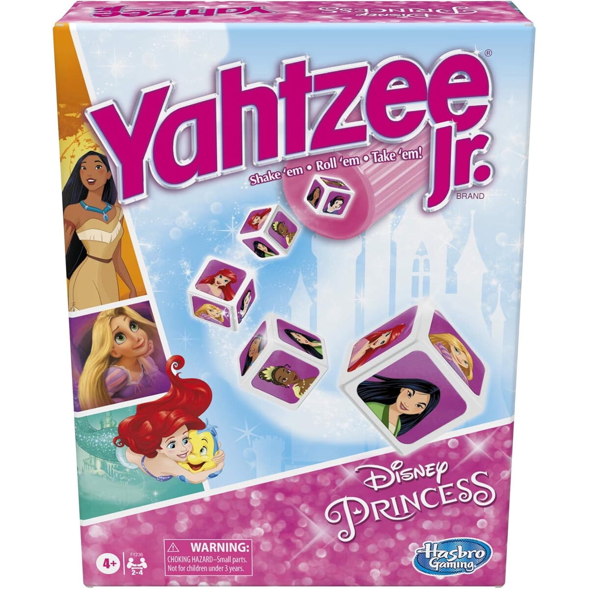 Juego De Mesa Hasbro Yahtzee Jr Princesas Disney Niños