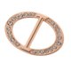 thumbnail image 1 of Moda Crystal Rhinestone Oval Bufanda Titular Hebilla Mujeres Jewery Rose Gold, 1 of 3