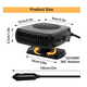 thumbnail image 3 of Calefactor Para Auto 12V - 200w Calefacción Portátil, 3 of 4