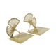 thumbnail image 3 of 2 Piezas Ginkgo Leaf Bookend Hollowed Bookend Para Mesa Sala De Estar En Casa, 3 of 5