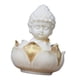 thumbnail image 2 of Estatua De Buda Tallada En Madera, Adorno De Escritorio Hecho A Mano Para Estante De Sala De Yoga, 2 of 5