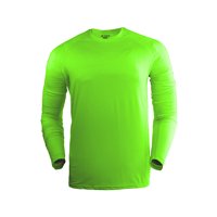 Snix - Polera Fit Infantil Primera Capa Para Futbol Manga Larga Verde Fluor Talla 6