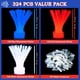 thumbnail image 2 of Glow Sticks JOYIN para el 4 de julio, 100 unidades con conectores, rojo, blanco y azul, 2 of 7
