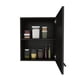 thumbnail image 2 of Mueble Superior Con 1 Puerta Derecha Abatible Y Entrepaños Para Colocar Objetos 60x50x33,5 Cm Negro, 2 of 8