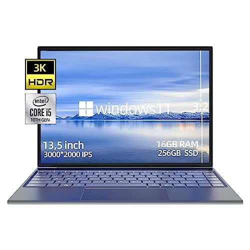 Notebook Exilapsire Win11 de 13,5", 3000 x 2000, 16 GB de RAM, 256 GB, SSD