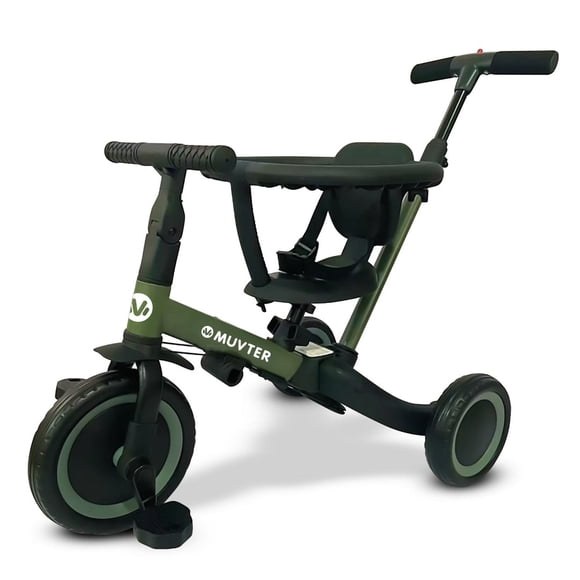 Triciclo multifuncional 5 en 1 Muvter Ride Pro verde