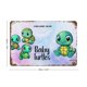 thumbnail image 2 of Tortuga Bebé Cartel Metálico, Decoración de Pared de Cartel Metálico Personalizado para Regalos de Fans, Amigos, Familia y Amantes 30*40cm, 2 of 6