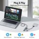 thumbnail image 5 of Concentrador USB‑C Acer 10 Gbps 4 puertos 100 W PD 61 cm, 5 of 9