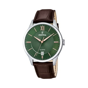 Reloj F20426/8 Festina Verde Hombre Correa Clasico