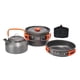 thumbnail image 4 of Juego de cocina para acampar de 3 piezas, olla, sartén, hervidor antiadherente, utensilios de cocina portátiles para acampar, kit de cocina para sende Naranja, 4 of 5