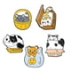 thumbnail image 3 of 5 Broches De Esmalte De Gato De Dibujos Animados, Alfileres De Joyería, Insignia Para Decoración De Camisa De Bolso, 3 of 5