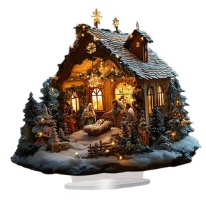 Bothyi - Adorno De Acrílico 2D Adorno Decorativo De Pie Para Estantería De Fiesta Vacaciones Jesús