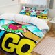 thumbnail image 2 of Teen Titans Go Cartoon Bedding Sets Ultra Soft Skin-Friendly Duvet Cover 3 Piece, Cute Comforter Cover Bed Set for Boys Girls Kids, 2 of 5