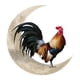 thumbnail image 5 of Creativo Gallo Metal pared arte escultura adorno colgante cartel colgante ilustraciones para cocina Patio exterior decoración para hogar 30 centimetros, 5 of 5