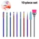 thumbnail image 1 of Juego de 10 brocas para uñas, brocas para cutículas de uñas acrílicas y de gel, brocas de grano fino para máquina de manicura eléctrica, uso en salón doméstico., 1 of 8