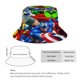 thumbnail image 2 of Los Súper Héroes de Marvel Sombrero bucket para adultos, gorra de protección solar, sombrero de pescador plegable para viajes al aire libre, pesca y actividades de verano, 2 of 6