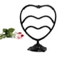 thumbnail image 5 of Soporte para pendientes, organizador de joyas de 11 pulgadas de alto, 58 ganchos, 3 niveles, para mujer, expositor de joyas, tocador, mesita de noche (negro), 5 of 5
