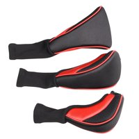 Magideal - Cubierta De La Cabeza Del Palo De Golf Para Fairway Woods Accesorios De Golf Cubiertas Protectoras De Malla De Cuello Largo 1, 3 5 Driver , Rojo Nuevo Rojo