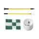 thumbnail image 3 of Golf Putting Green Bandera Y Copa De Agujero Golf Portátil Bandera De Golf Juego De Copa De Agujero Verde Blanco, 3 of 5