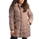 thumbnail image 1 of Chaqueta Steve Madden, larga, acolchada, con forma de cheurón, color canela, talla XL, para mujer, 1 of 7