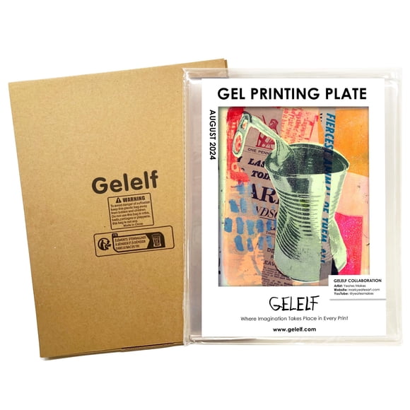 Placa de gel para impresión GELELF 30 x 30 cm, reutilizable, resistente al envejecimiento