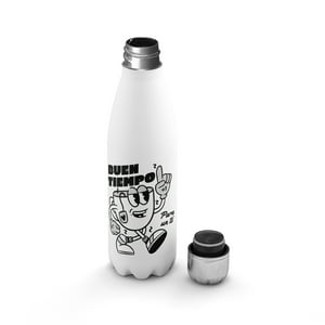 Creango - Botella Agua Termica Es Hora Del Te De Acero Inoxidable