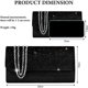 thumbnail image 3 of OSDUE Evening Bag Clutch Purses for Women, Wedding Prom Party, 3 of 3