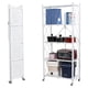 thumbnail image 1 of Estante Plegable Multiuso Metal 5 Niveles Ruedas Blanco, 1 of 3