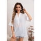 thumbnail image 1 of Blusa Mujer Lino Algodón Premium Liviana Cuello Mao 8057, 1 of 3