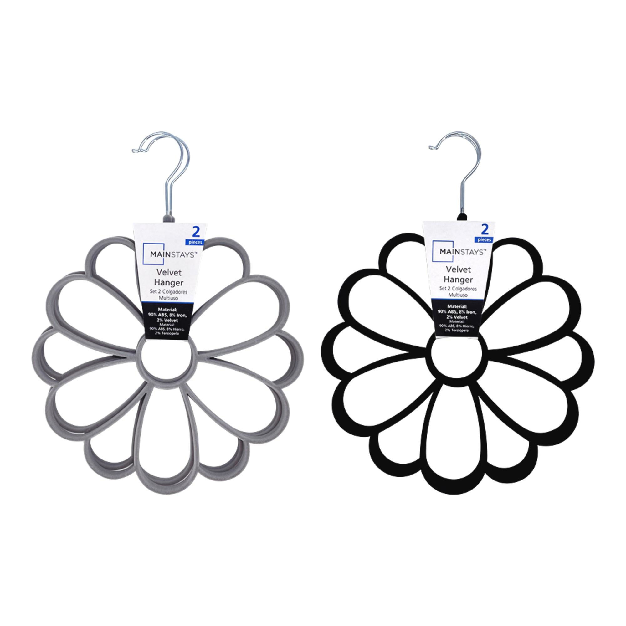 Colgador 2 Unidades Velvet Flor Multicolor Mainstays